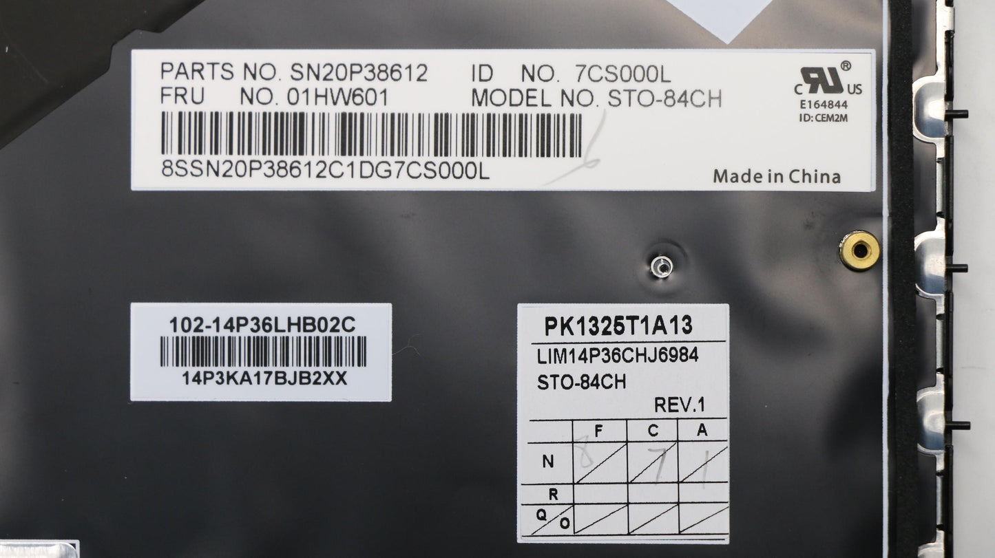 Lenovo Kb Chicony Black Sw - 01HW601