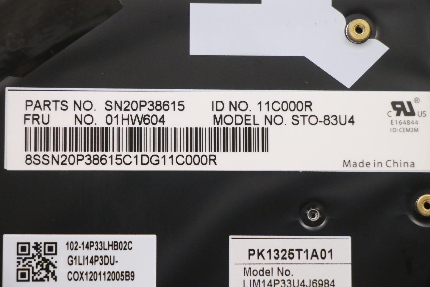 Lenovo Kb Chicony Black Inte - 01HW604