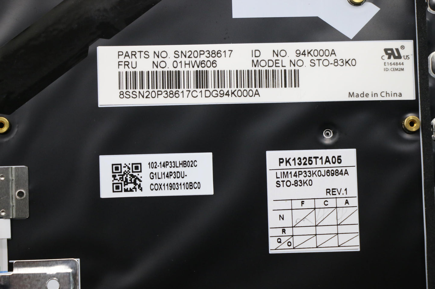 Lenovo Kb Chicony Black Kor - 01HW606
