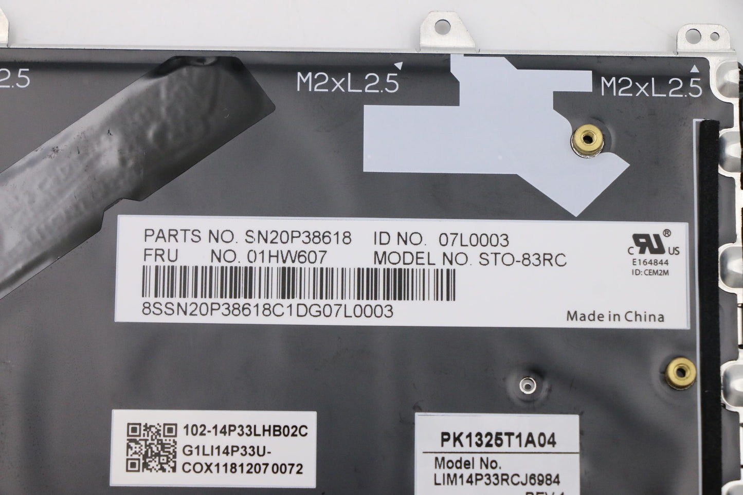 Lenovo Kb Chicony Black Tch - 01HW607