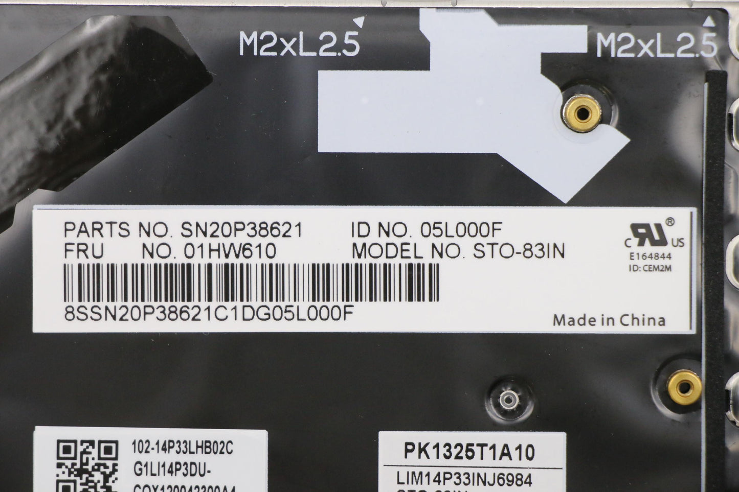 Lenovo Kb Chicony Black India - 01HW610