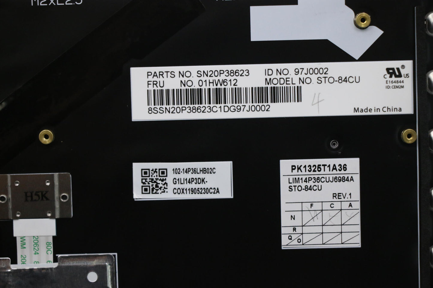 Lenovo Kb Chicony Black Cfen - 01HW612