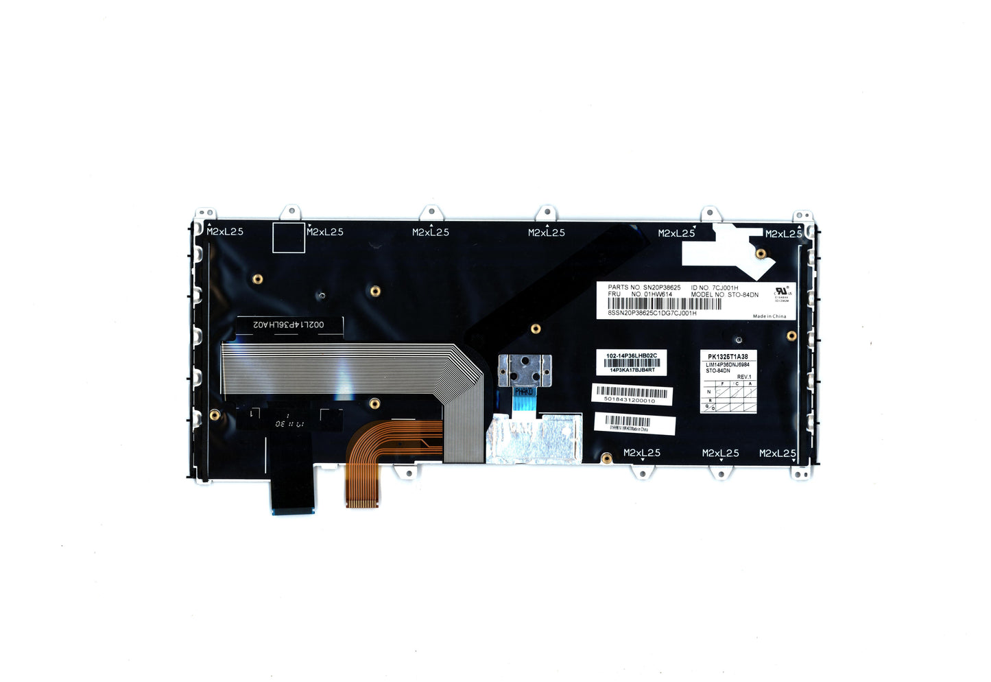 Lenovo Kb Chicony Black Nordi - 01HW614