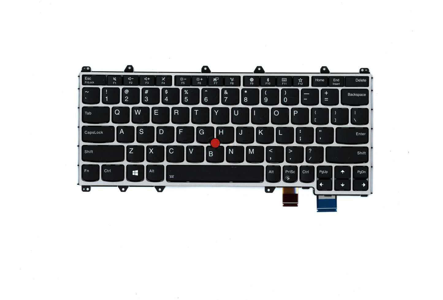 Lenovo (01HW655) Internal Keyboard, USA, Silver, Backlit