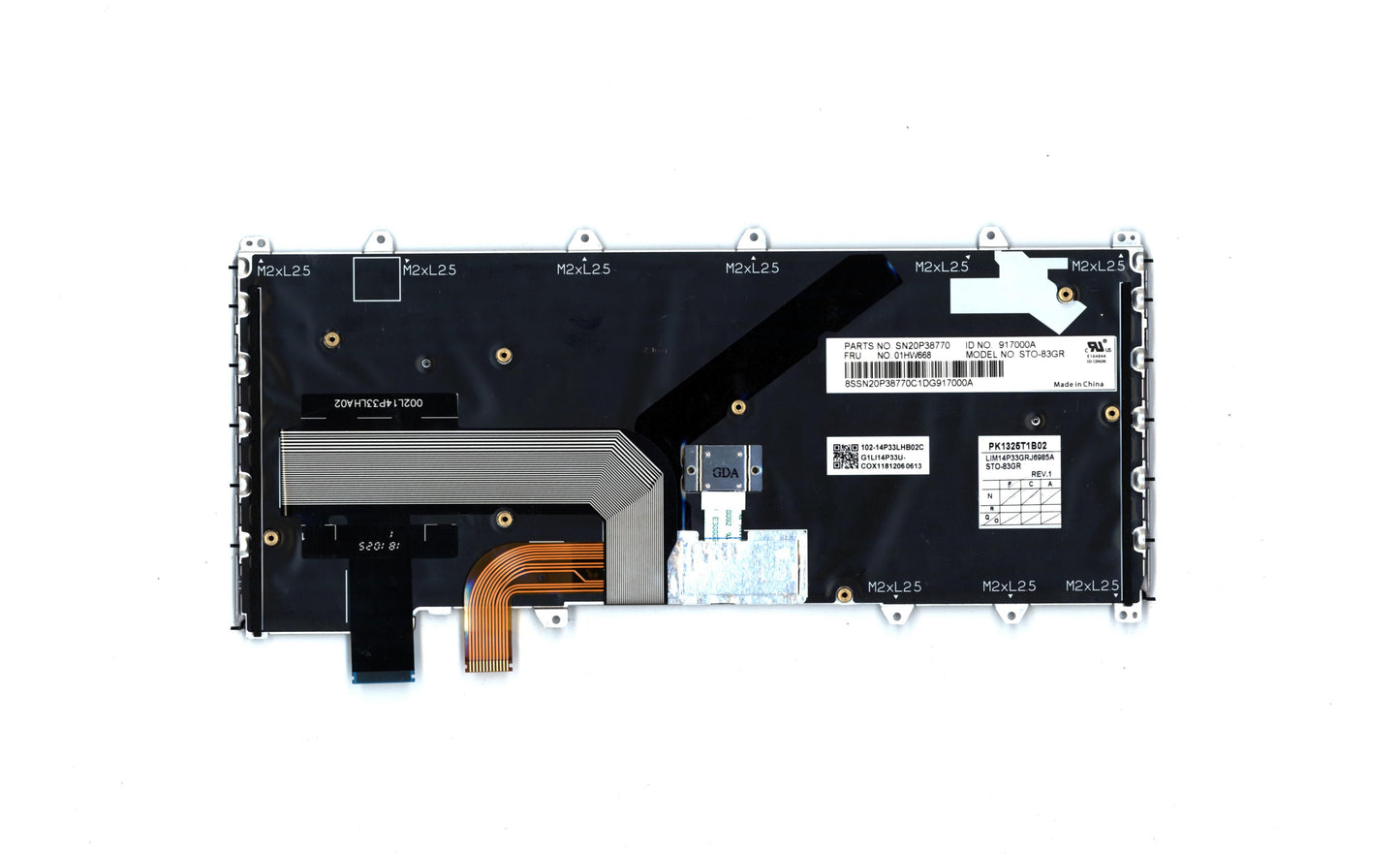 Lenovo Kb Chicony Silver Grk - 01HW668