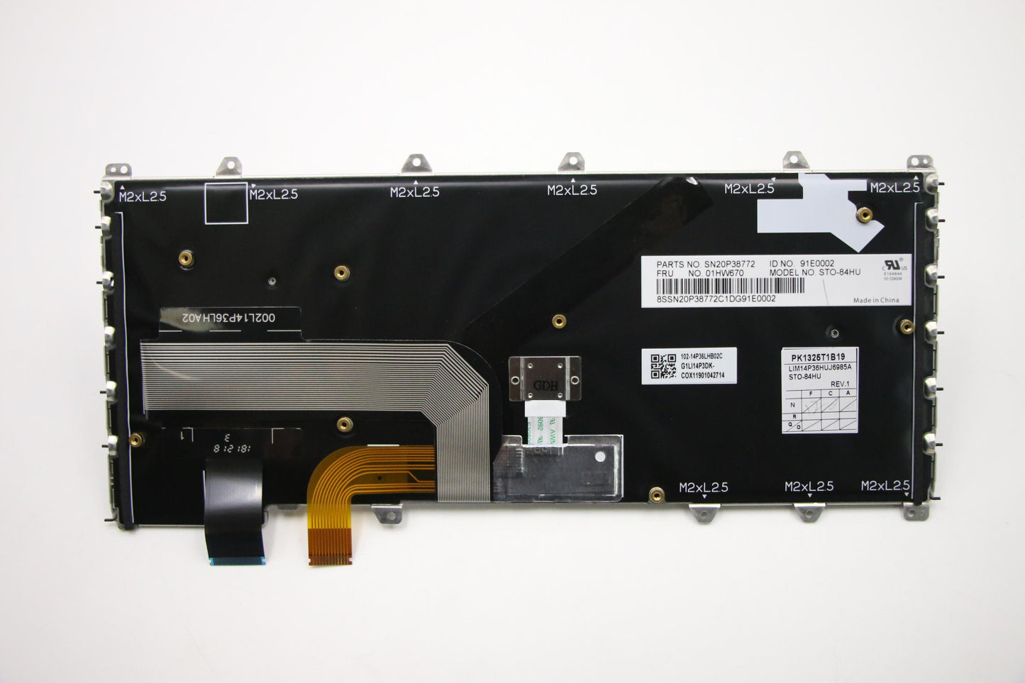 Lenovo Kb Chicony Silver Hun - 01HW670