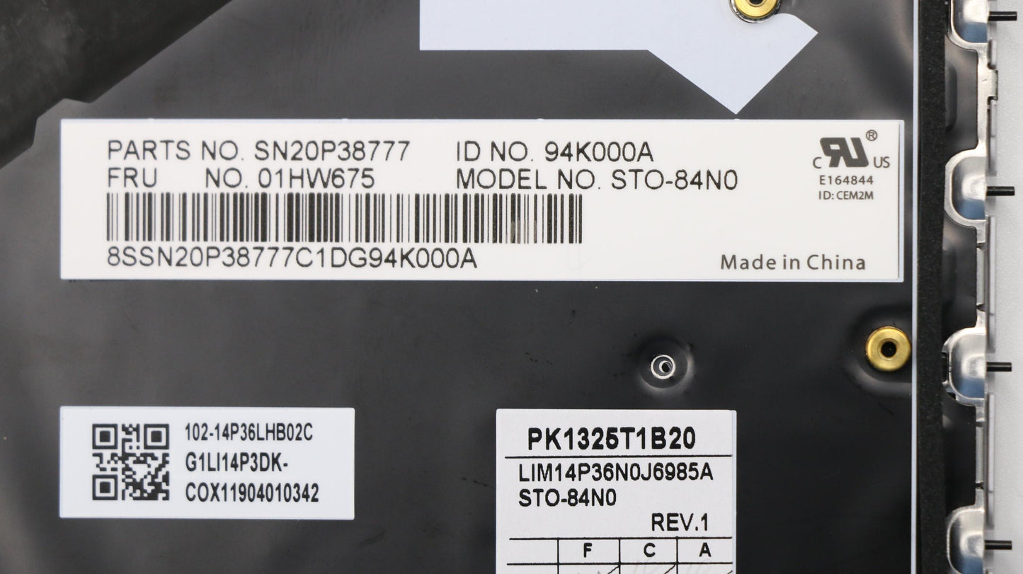 Lenovo Kb Chicony Silver Norw - 01HW675