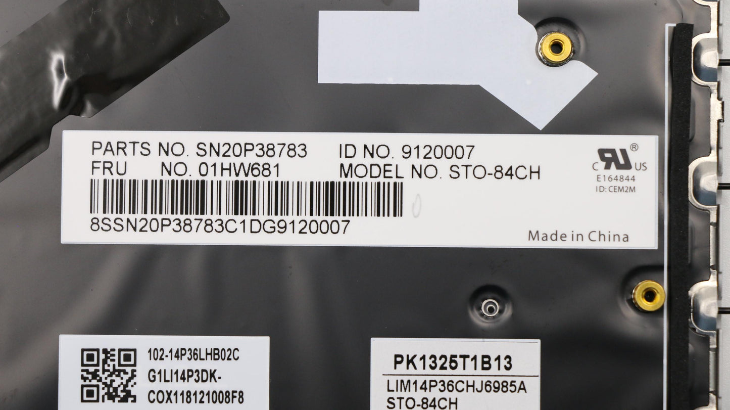 Lenovo Kb Chicony Silver Sw - 01HW681