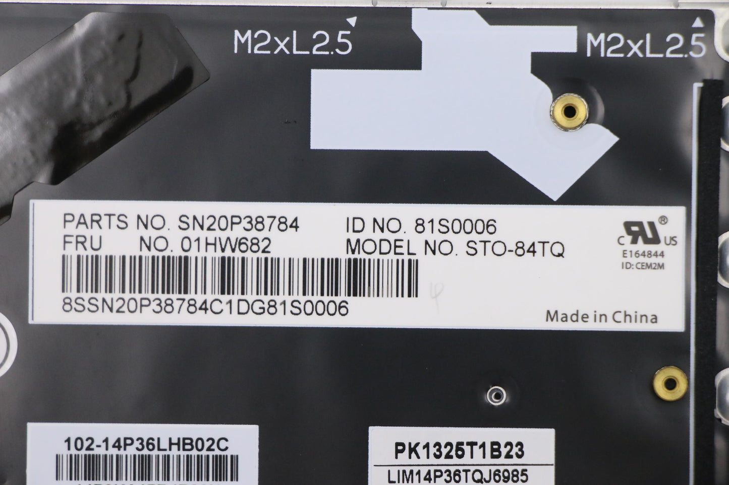 Lenovo Kb Chicony Silver Tur - 01HW682