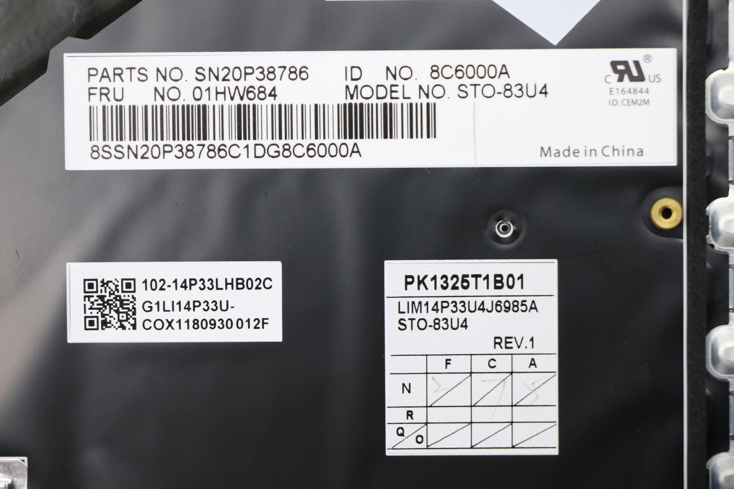 Lenovo Kb Chicony Silver Inte - 01HW684