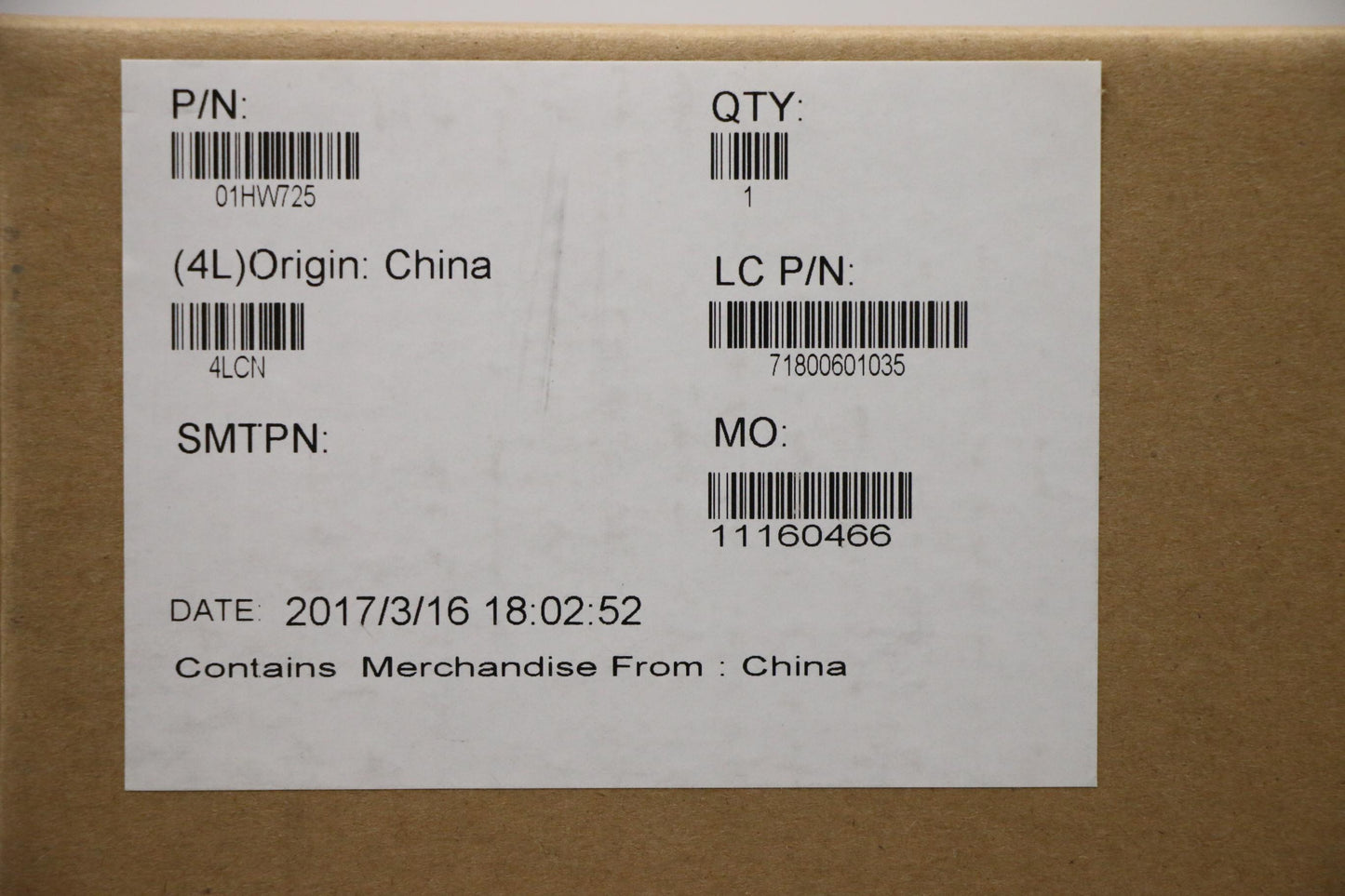 Lenovo I5-7200U,Dis,2Gb,Nok,D-Tpm - 01HW725