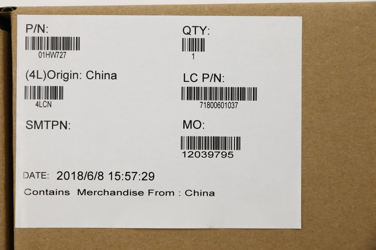 Lenovo I5-7200U,Dis,2Gb,Win,F-Tpm - 01HW727