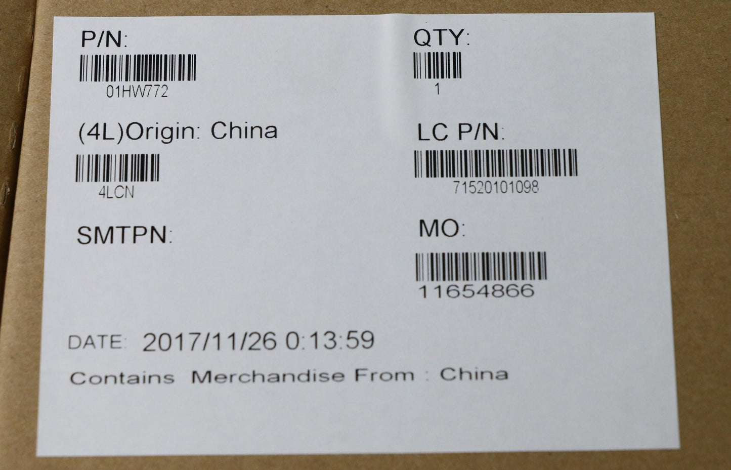 Lenovo Fru I3-6006U Win,N-Amt,N-Tpm, - 01HW772