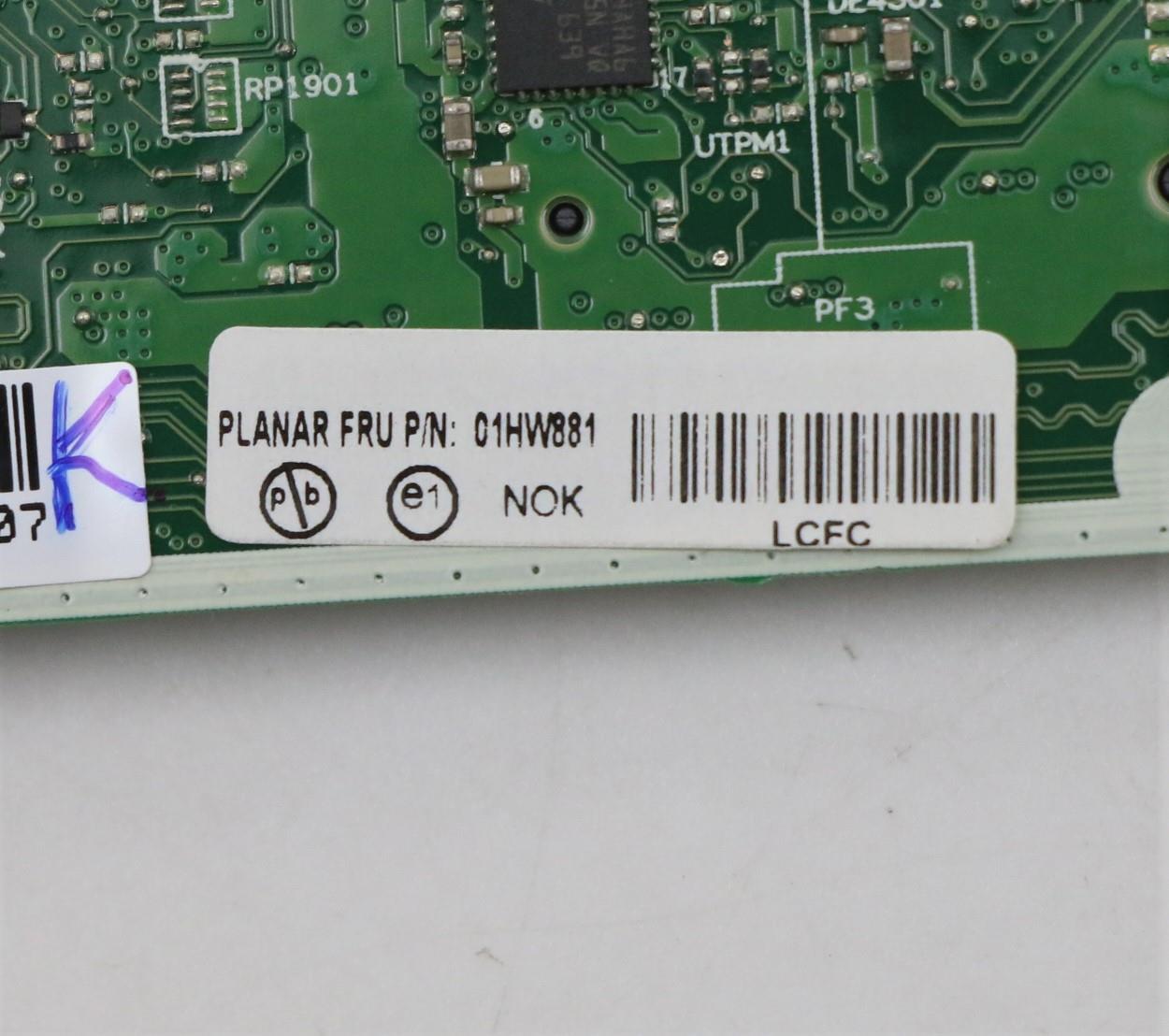 Lenovo Mb I57440Hq Uma Nok Namt Ytpm - 01HW881