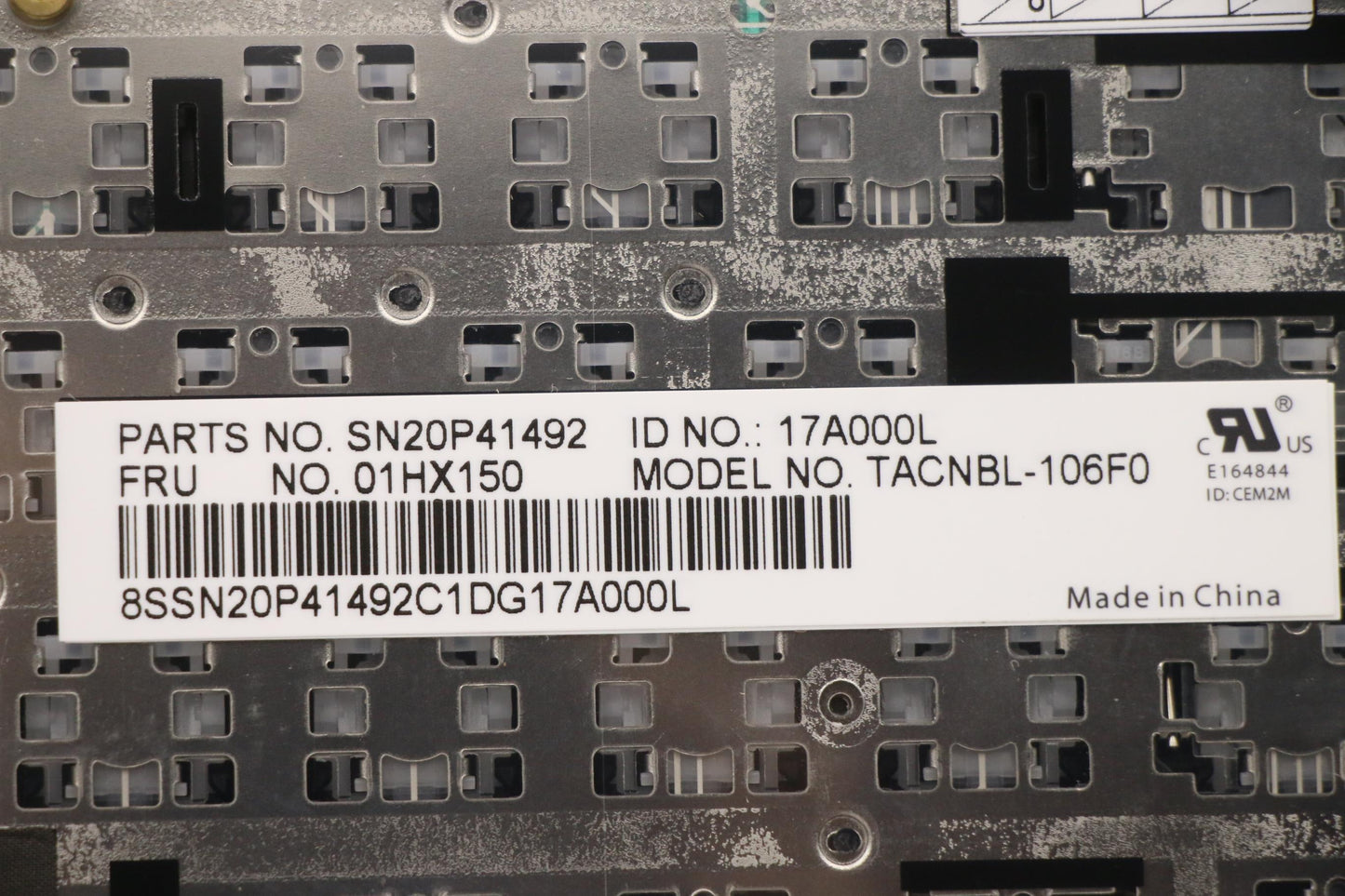 Lenovo Kb Lim16C96F04421 Fr Lts2 Nbl - 01HX150