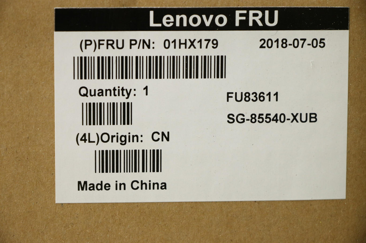 Lenovo 01HX179 Kb Liteon Sg85540Xua Nbl Us