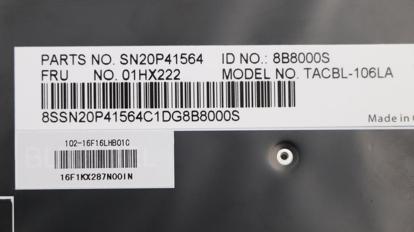 Lenovo Kb Lim16F16Laj4421 Las Lts2 Bl - 01HX222