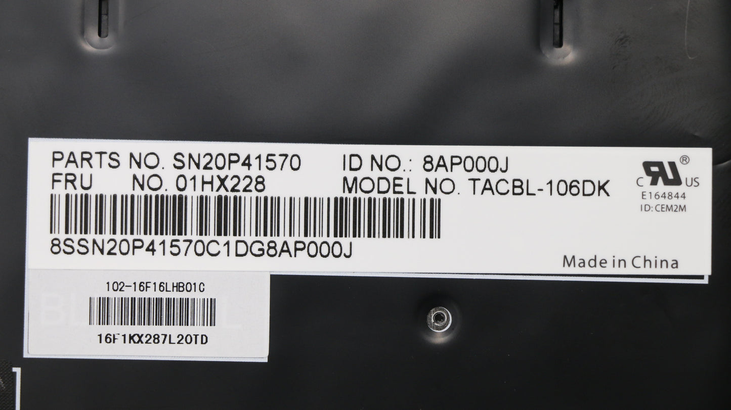 Lenovo Kb Lim16F16Dkj4421 Dk Lts2 Bl - 01HX228