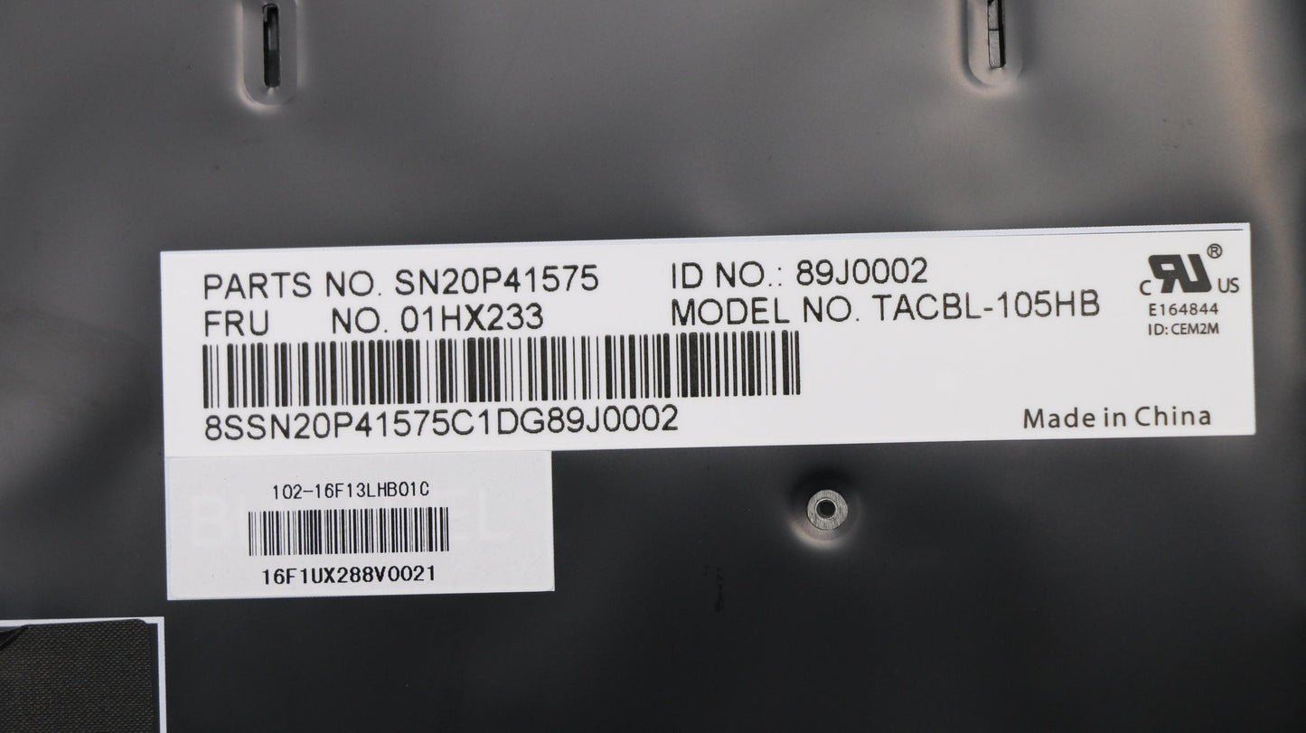 Lenovo Kb Lim16F13Hbj4421 Il Lts2 Bl - 01HX233