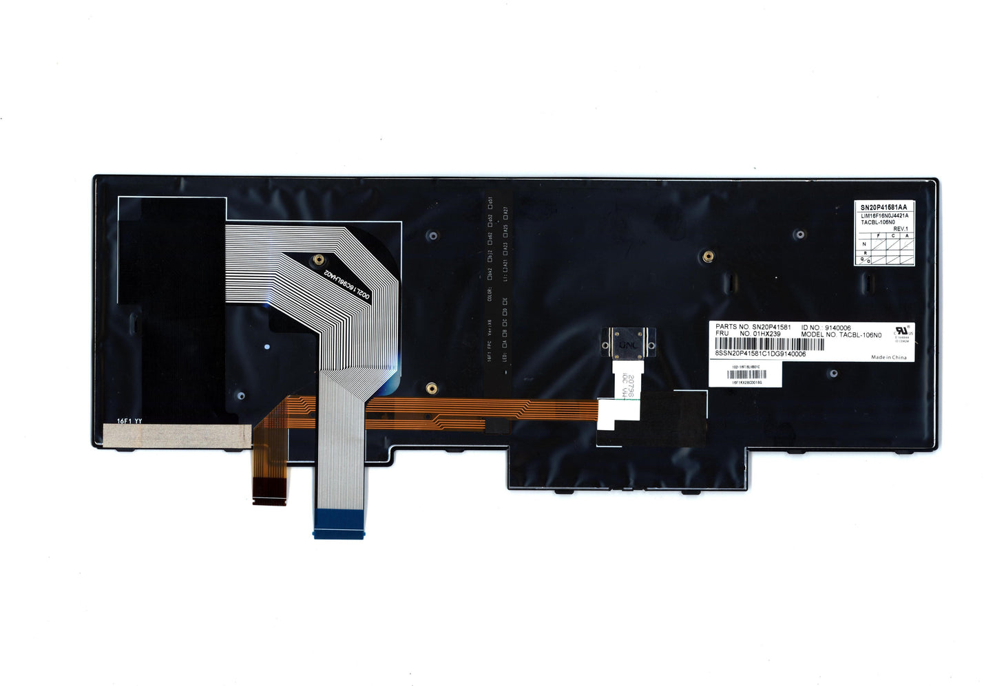 Lenovo Kb Lim16F16N0J4421 No Lts2 Bl - 01HX239