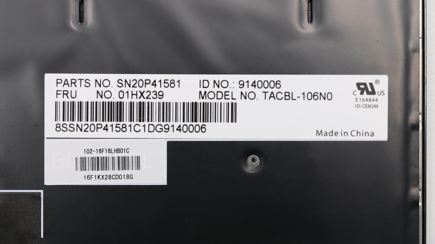 Lenovo Kb Lim16F16N0J4421 No Lts2 Bl - 01HX239