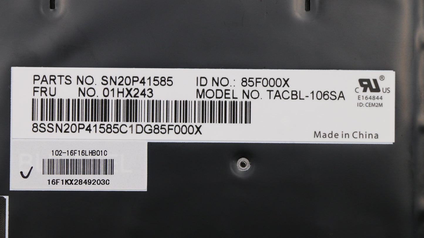 Lenovo Kb Lim16F16Saj4421 Si Lts2 Bl - 01HX243