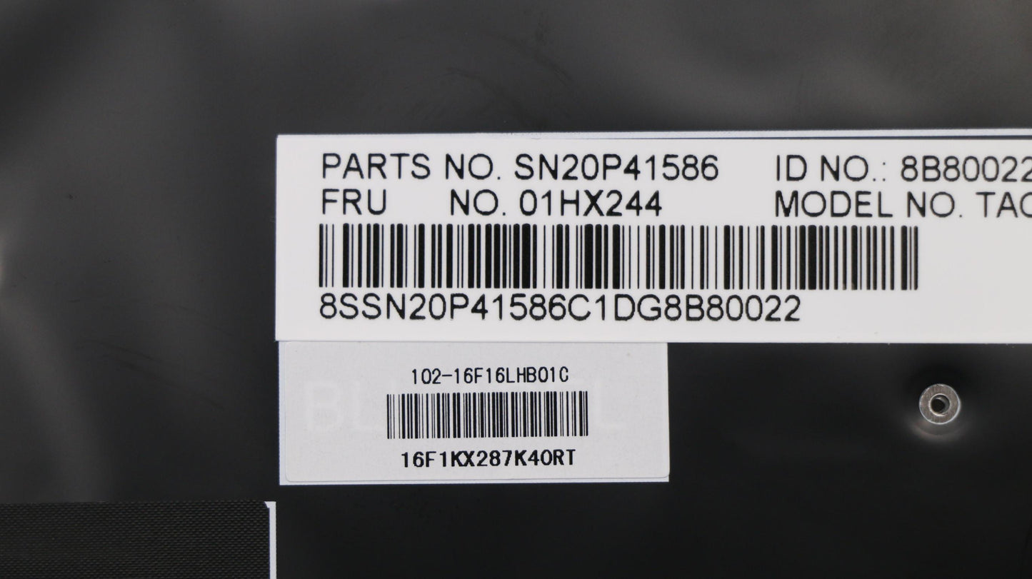 Lenovo Kb Lim16F16S0J4421 Se Lts2 Bl - 01HX244