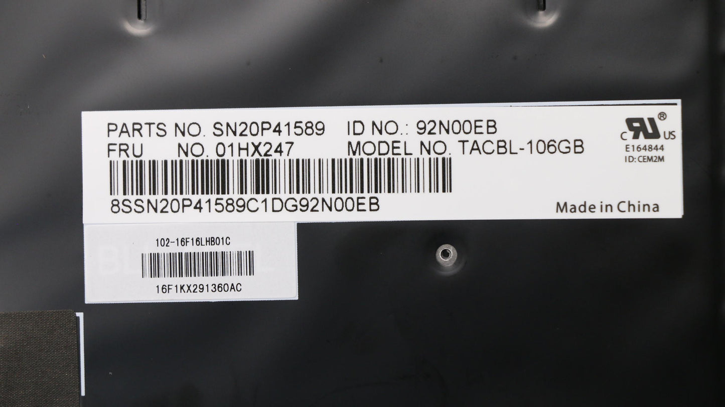 Lenovo Kb Lim16F16Gbj4421 Gb Lts2 Bl - 01HX247