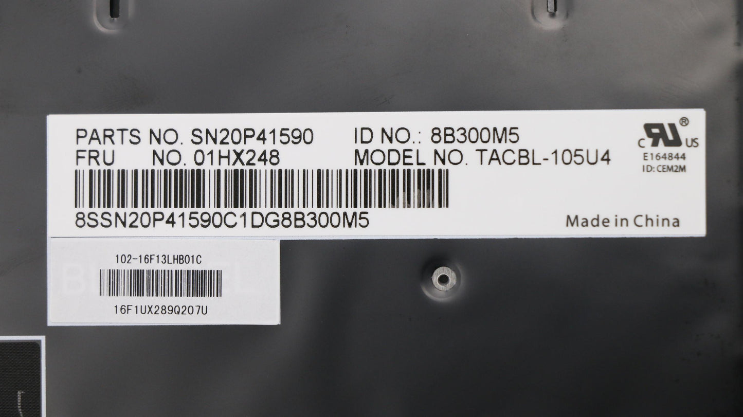 Lenovo Kb Lim16F13U4J4421 Usi Lts2 Bl - 01HX248