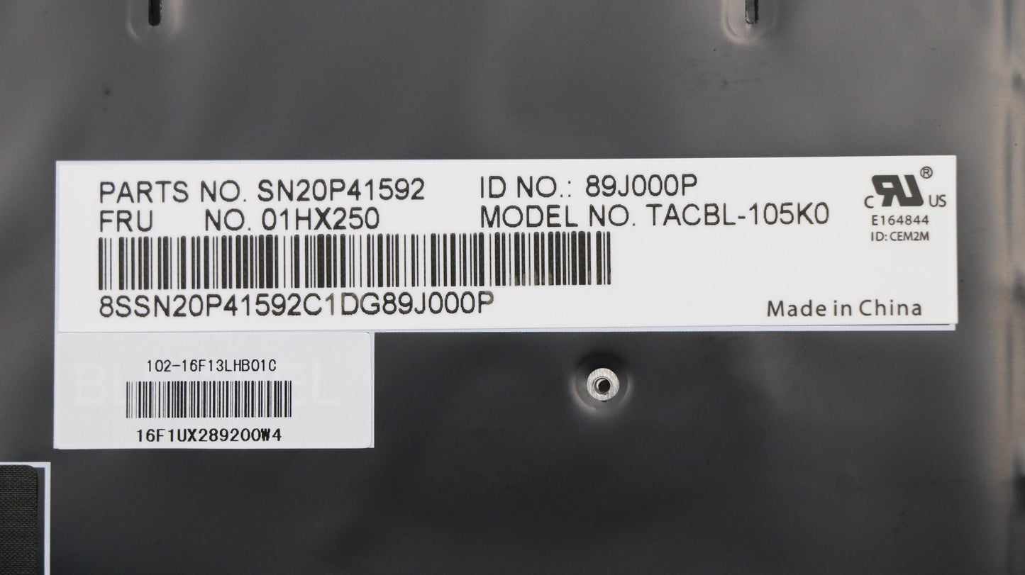 Lenovo Kb Lim16F13K0J4421 Kr Lts2 Bl - 01HX250