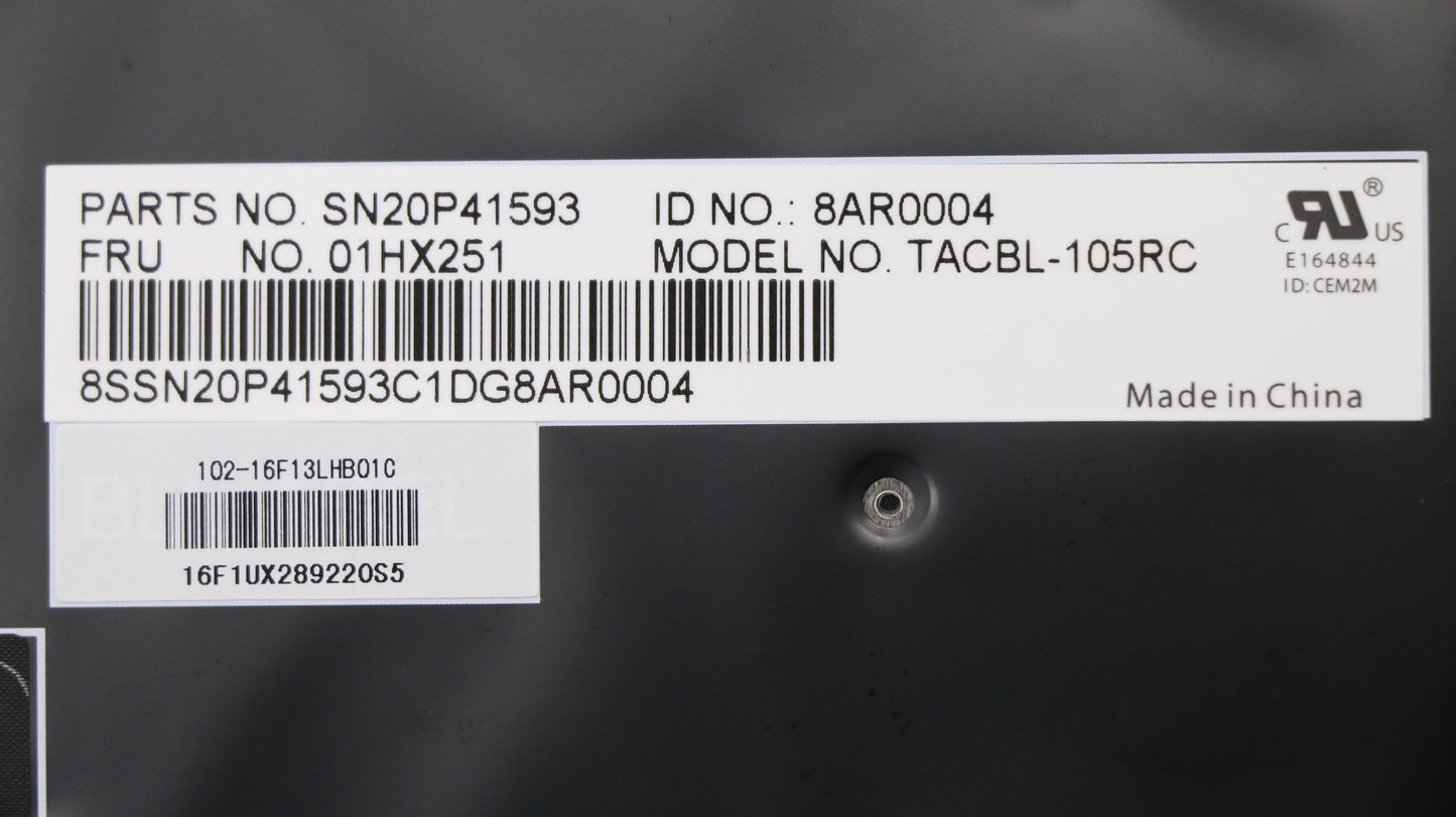 Lenovo Kb Lim16F13Rcj4421 Tw Lts2 Bl - 01HX251