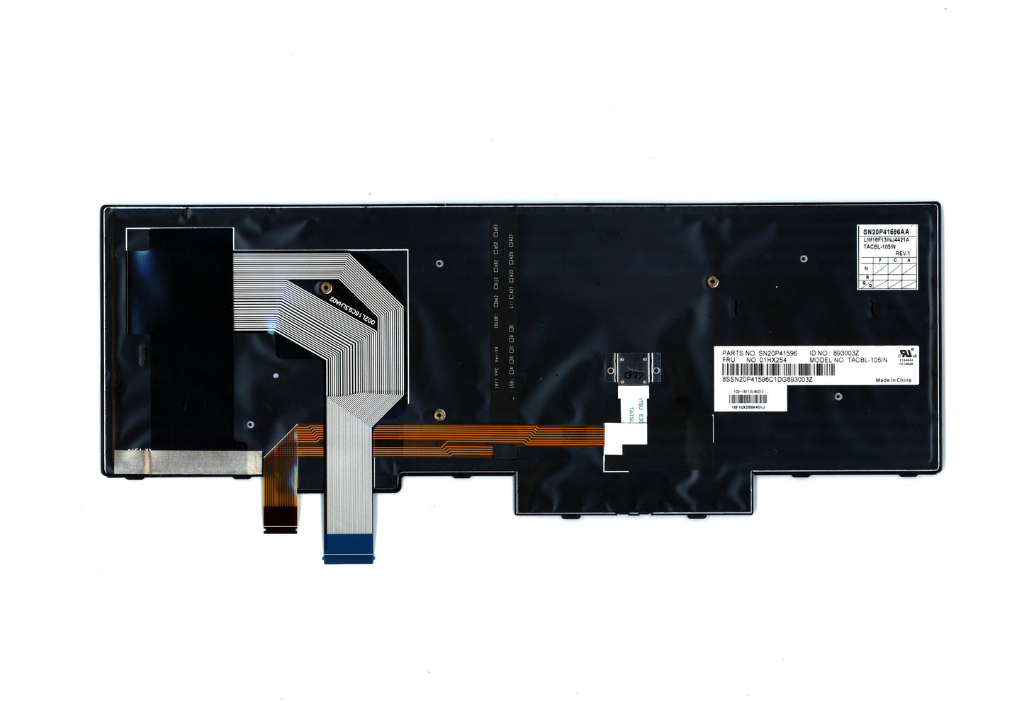 Lenovo Kb Lim16F13Inj4421 In Lts2 Bl - 01HX254