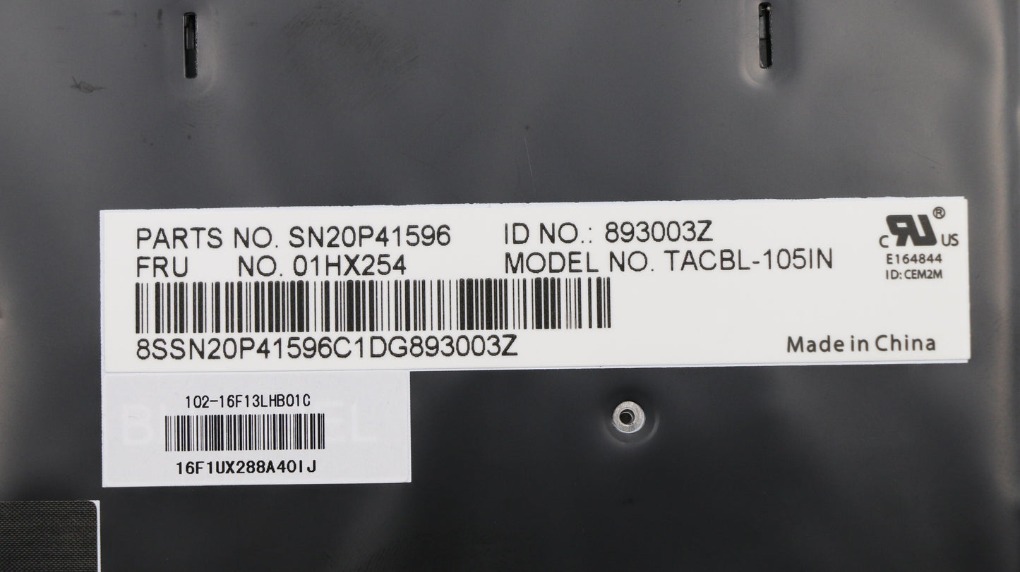 Lenovo Kb Lim16F13Inj4421 In Lts2 Bl - 01HX254