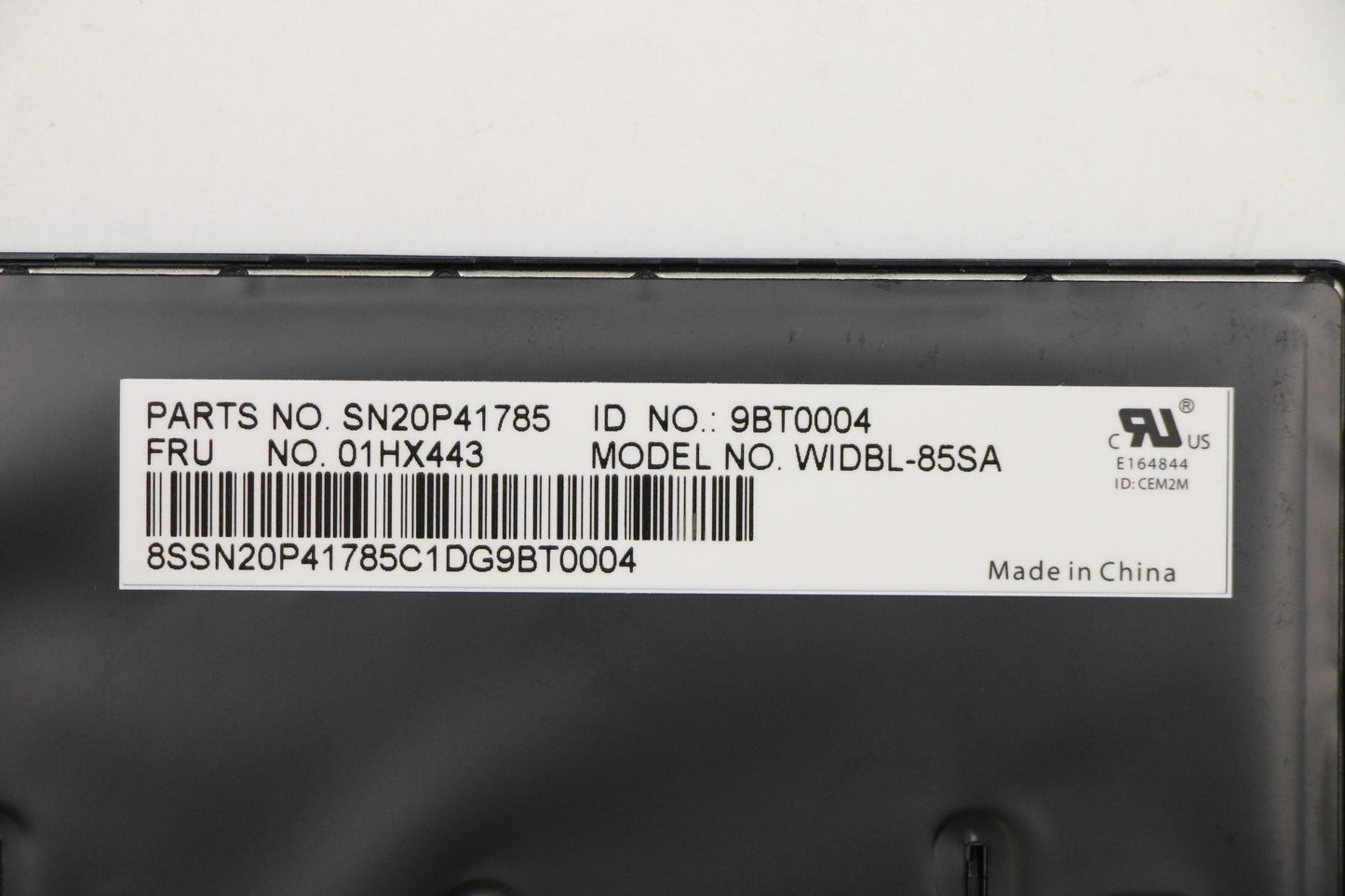 Lenovo Et480 Kb Chy Bl Kb Si - 01HX443