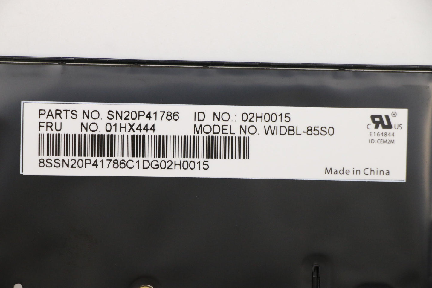 Lenovo Et480 Kb Chy Bl Kb Se - 01HX444