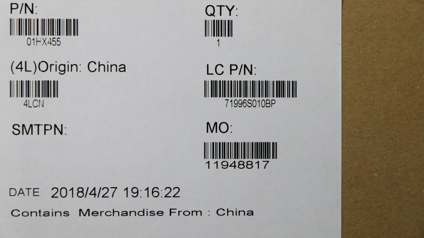 Lenovo Et480 Kb Chy Bl Kb Ee - 01HX455