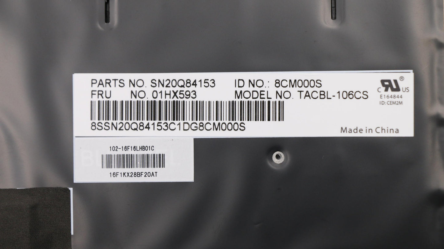 Lenovo Kb Lim16F16Csj4421 Czs Lts2 Bl - 01HX593