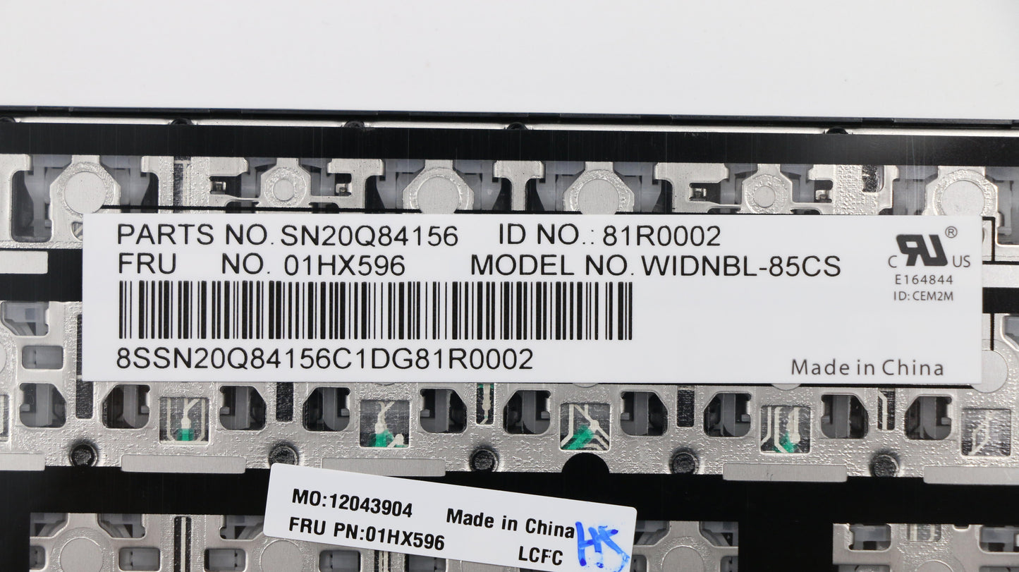 Lenovo Et480 Kb Windu2 Chy Nblkb Czs - 01HX596