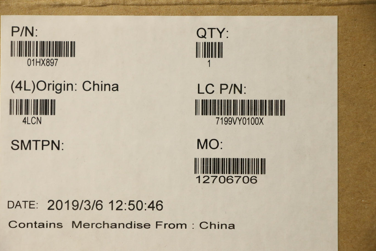 Lenovo Mb Nok,I3-8145U,8Gb,Na,N-Tpm - 01HX897