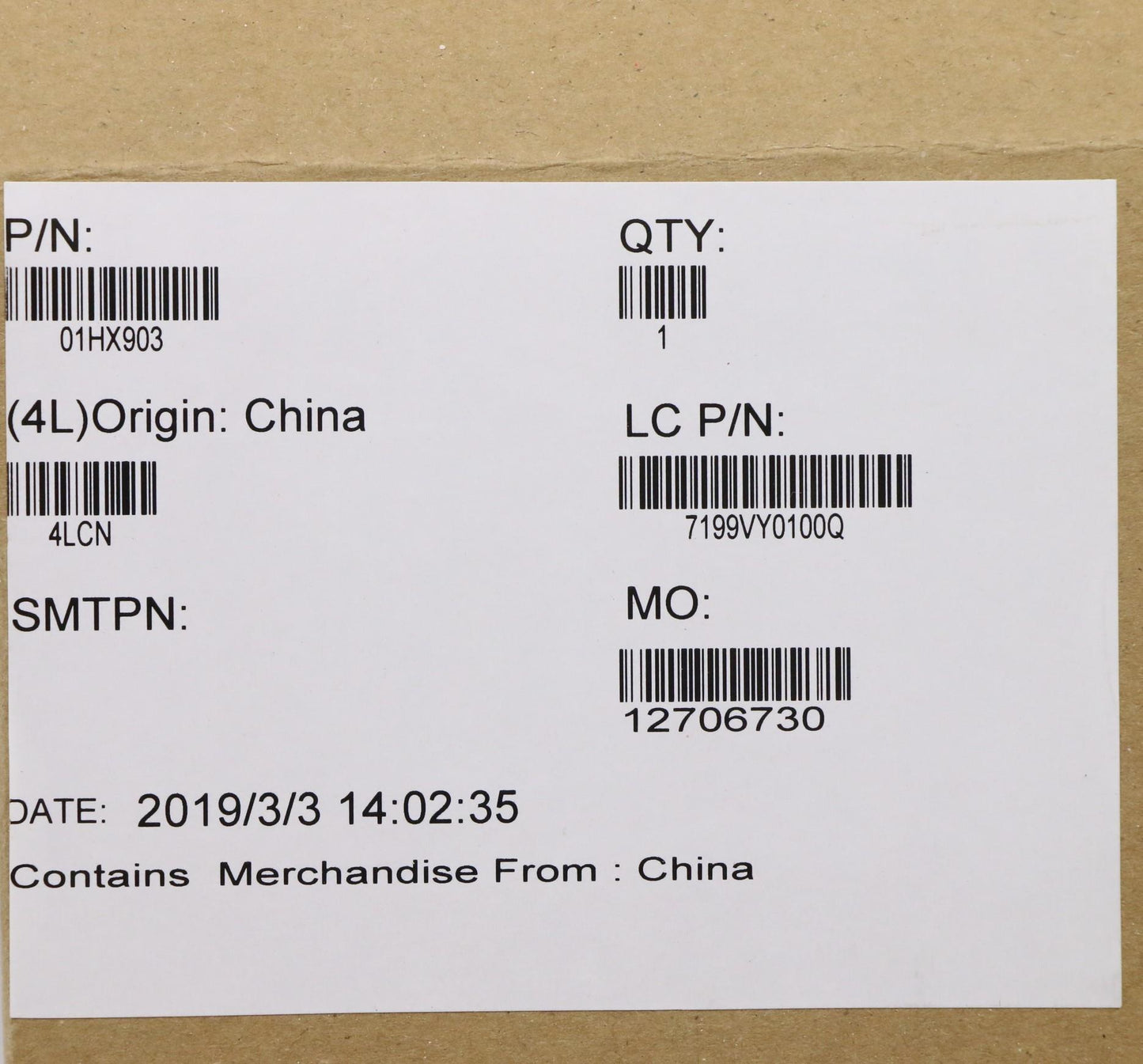 Lenovo Mb Nok,I5-8265U,8Gb,Na,N-Tpm - 01HX903