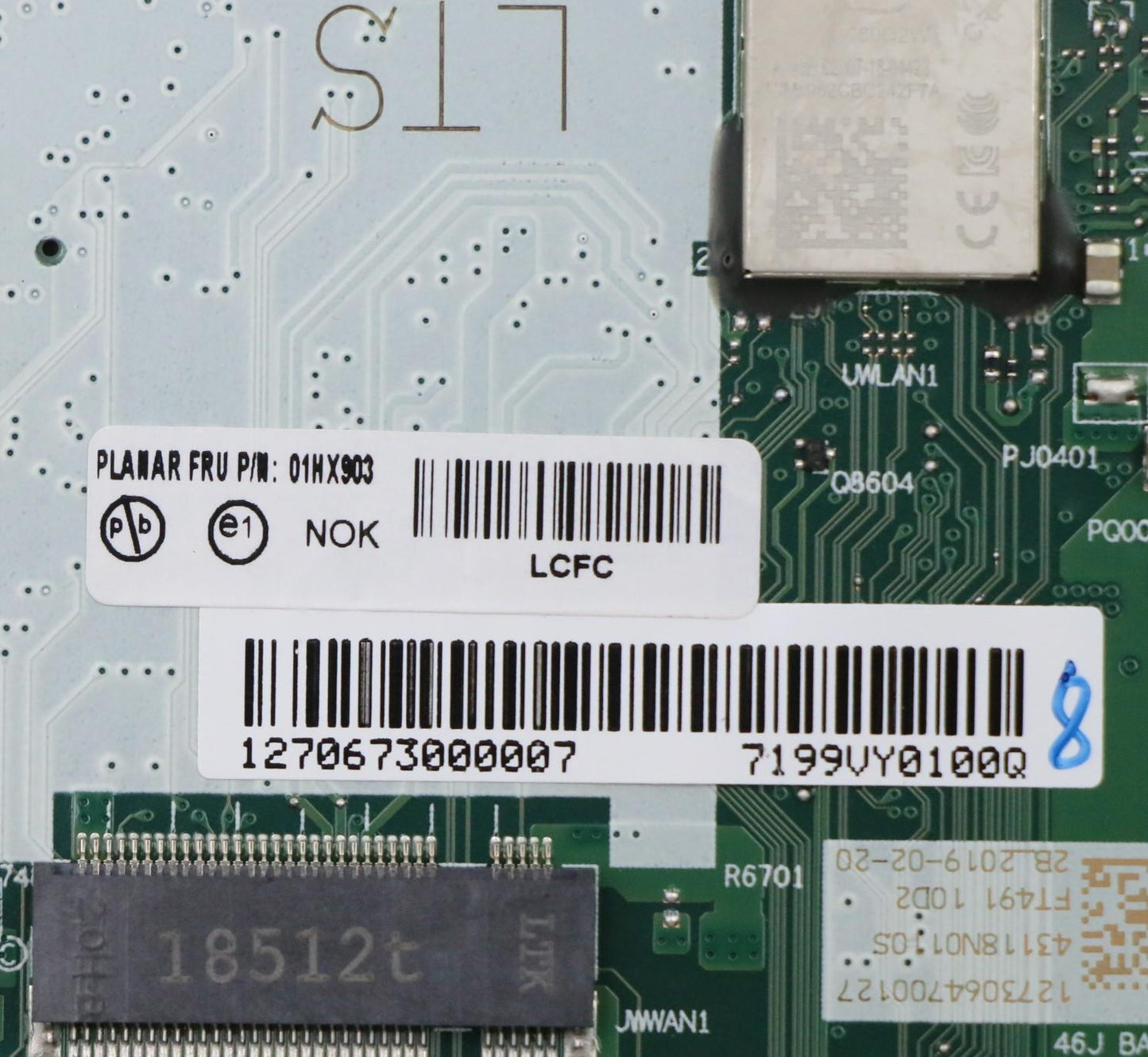 Lenovo Mb Nok,I5-8265U,8Gb,Na,N-Tpm - 01HX903