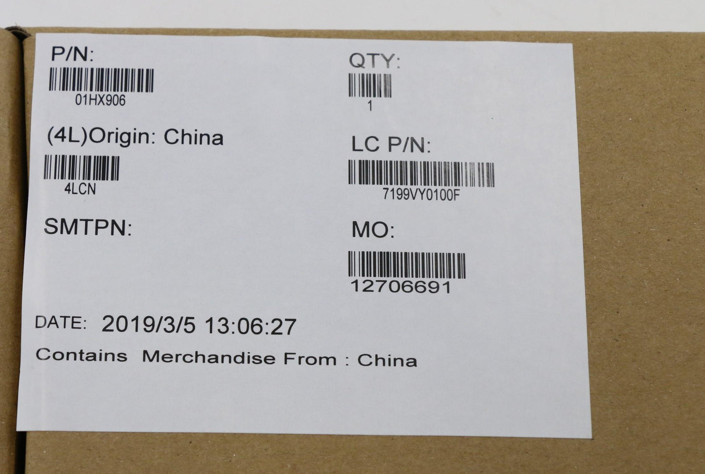 Lenovo Mb Win,I5-8265U,16Gb,Na,N-Tpm - 01HX906