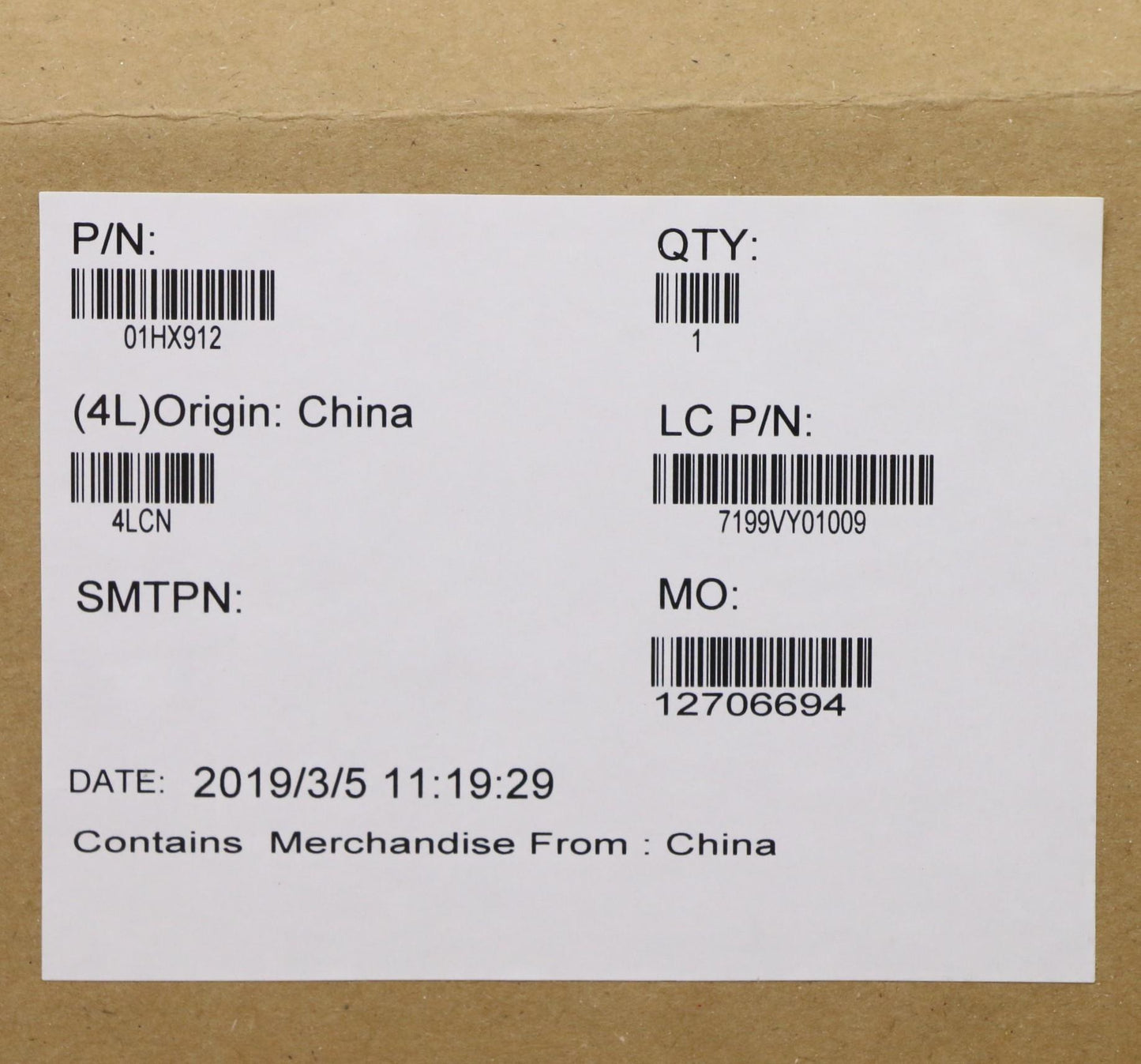 Lenovo Mb Win,I7-8565U,8Gb,Na,N-Tpm - 01HX912