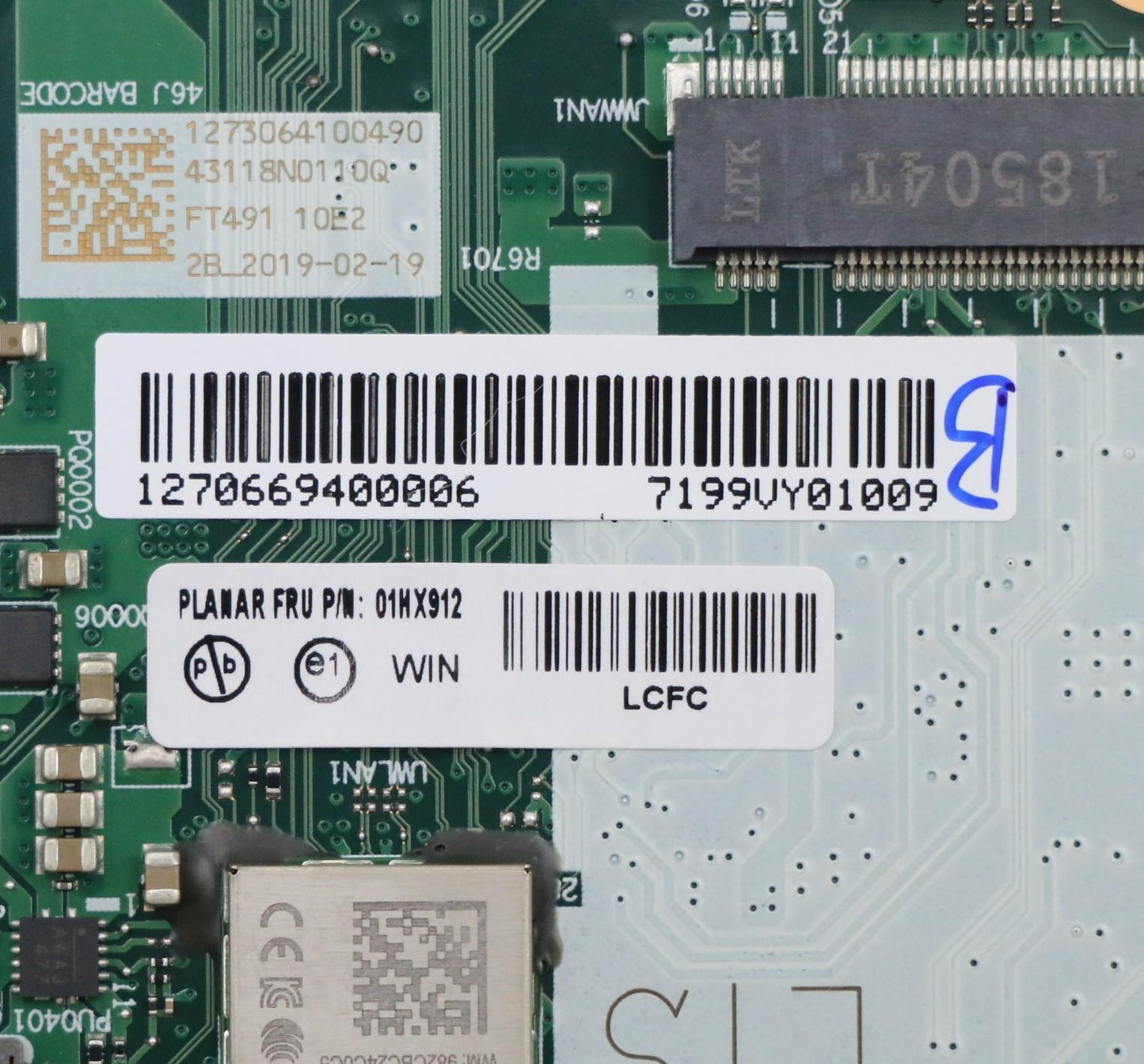 Lenovo Mb Win,I7-8565U,8Gb,Na,N-Tpm - 01HX912