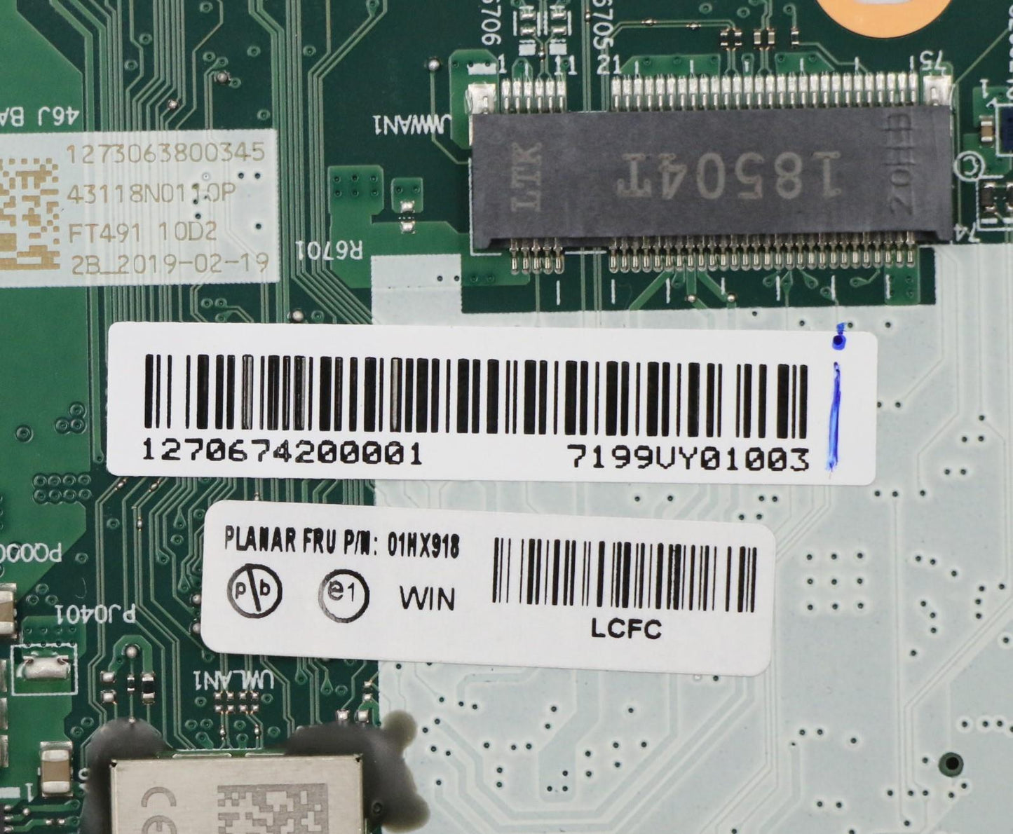 Lenovo Mb Win,I7-8565U,16Gb,Na,N-Tpm - 01HX918