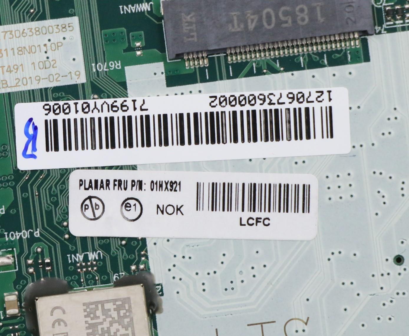Lenovo Mb Nok,I7-8565U,16Gb,Na,N-Tpm - 01HX921