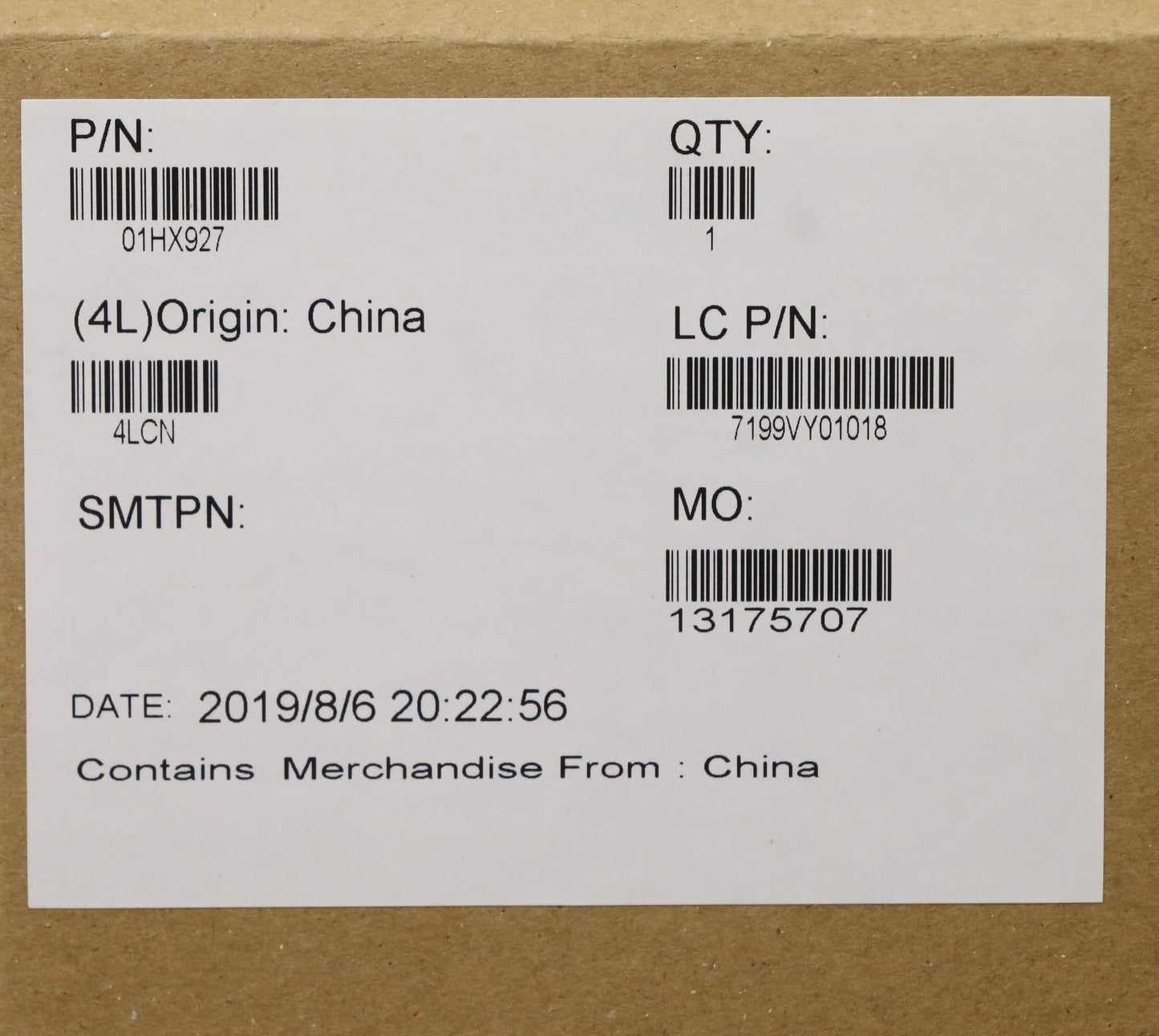Lenovo Mb Nok,I5-8365U,8Gb,Ya,N-Tpm - 01HX927