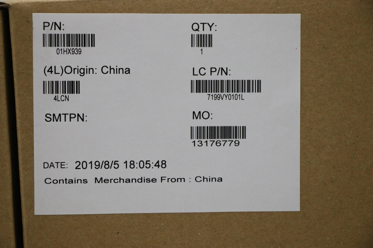 Lenovo Mb Nok,I5-8365U,16Gb,Ya,N-Tpm - 01HX939