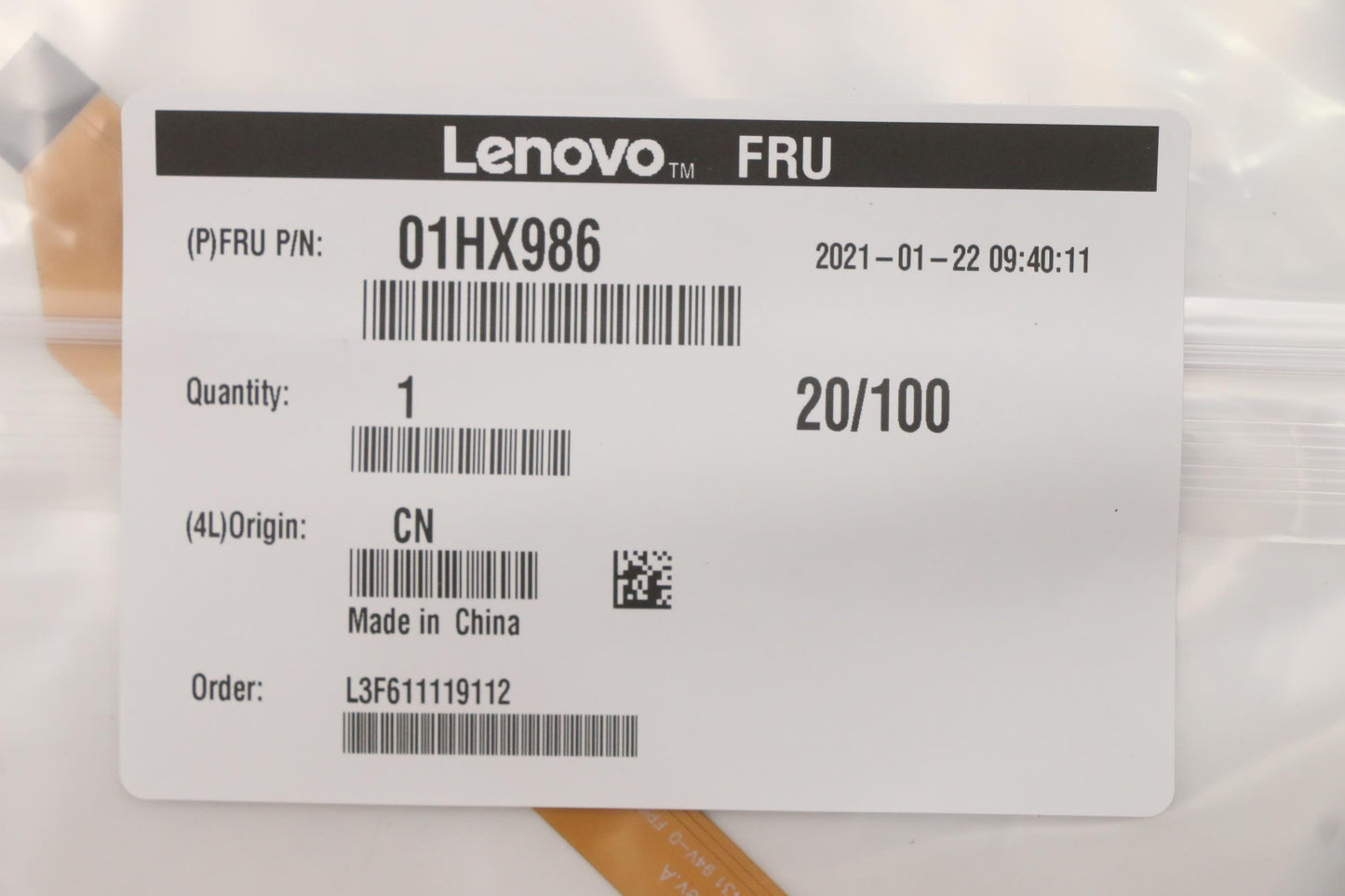 Lenovo Cable Lcd Rgb Cable Nec Amphen - 01HX986