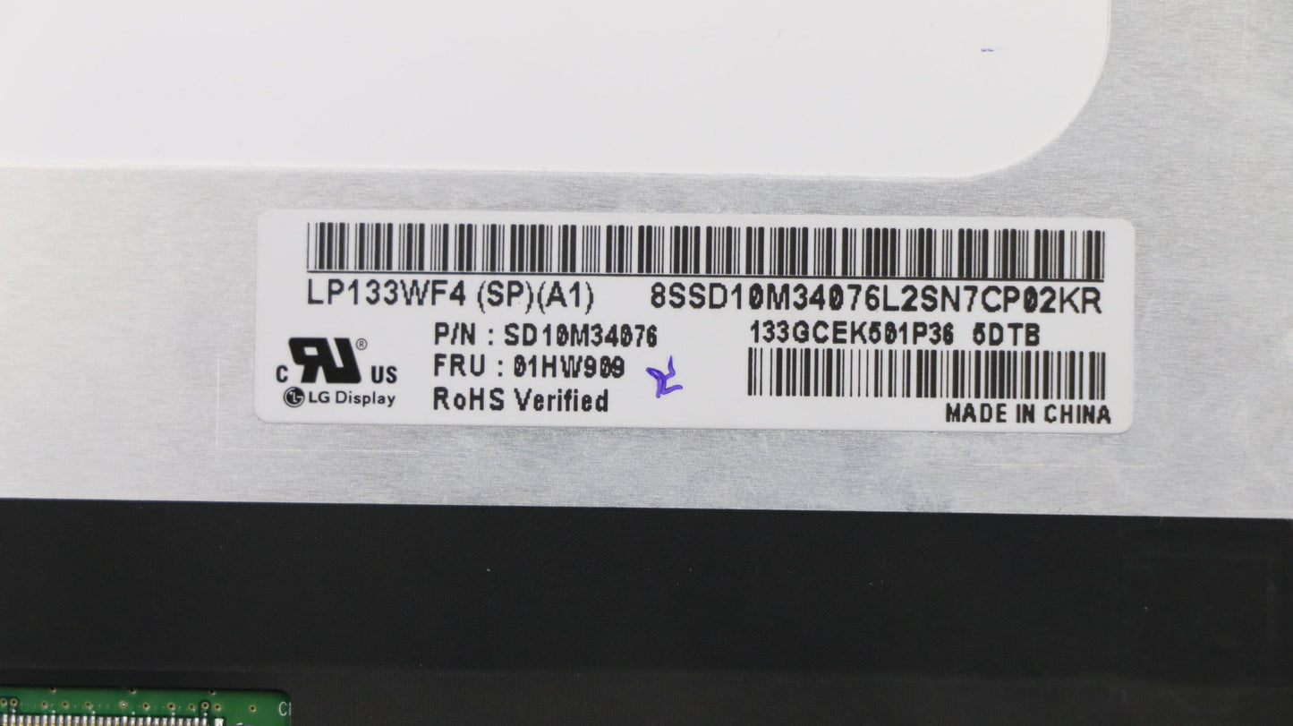 Lenovo Touch Assembly Fhd Mt+Lg W/Cam - 01HY322
